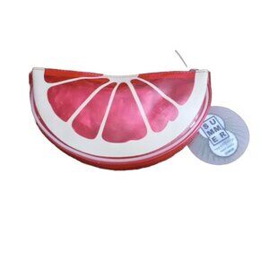 Conair Summer Essentials Translucent Red Fruit Pouch Make Up Travel Bag